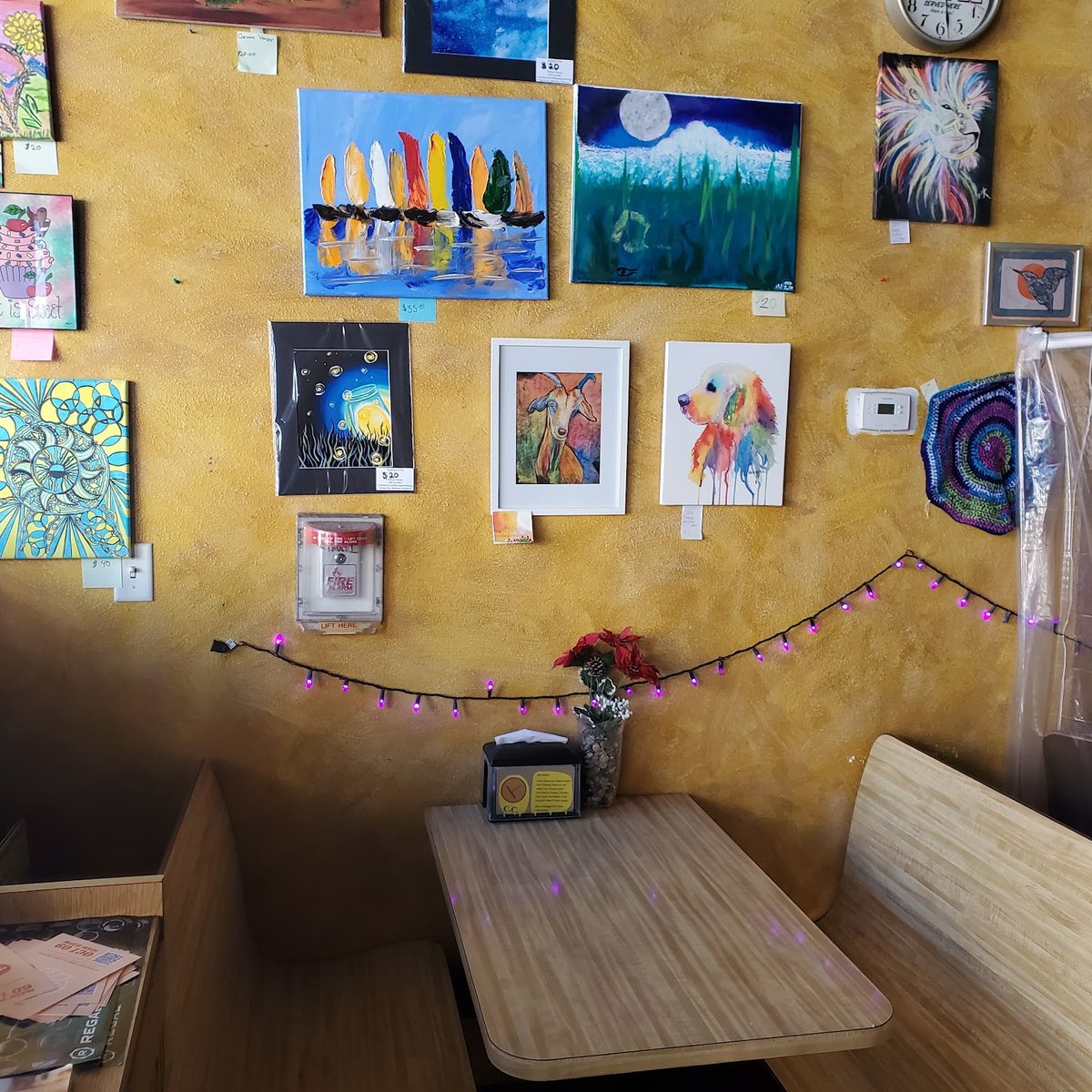 Local art on every wall